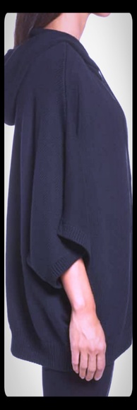 UGG Sweater Knit Zip-Up Poncho - Picture 3 of 8